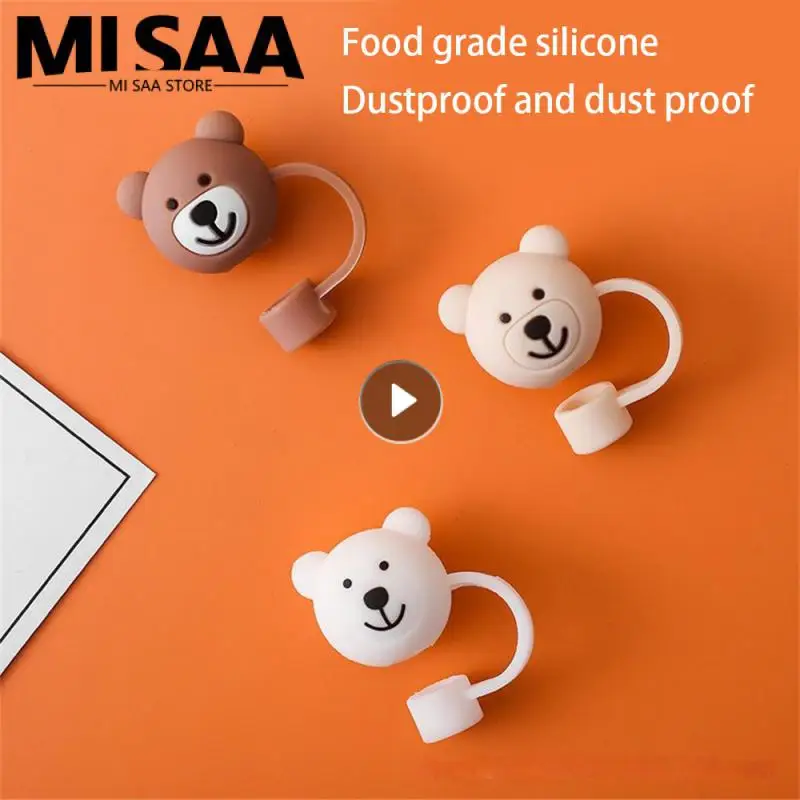 

Portable Cartoon Straw Protective Cover Exquisite Workmanship Water Cup Accessories Soft Lovely Cute Straw Protective Cover