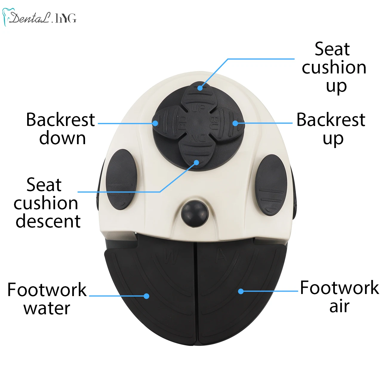 Manipolo Per Perio Scaler Ad Aria Ultrasuoni Dentale Igienista 4 Fori 3 Punte - Foto 10