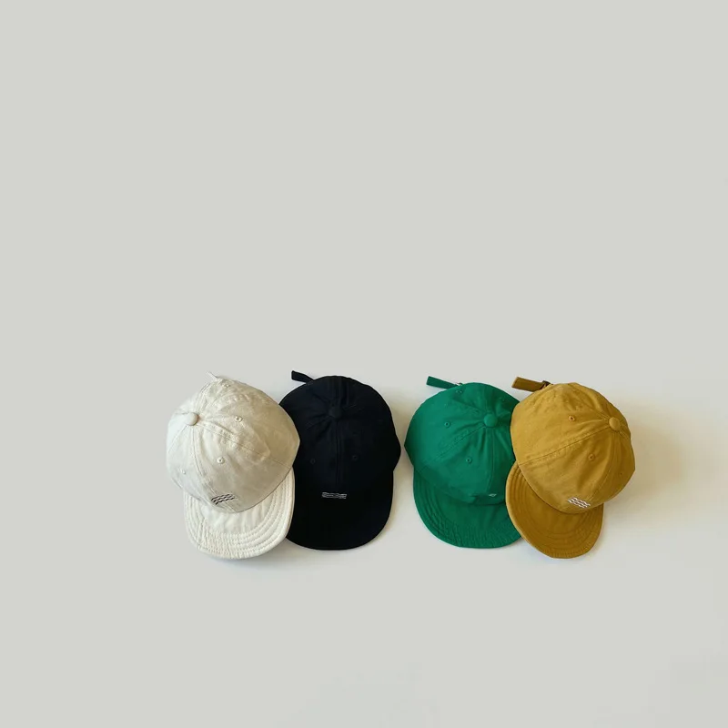 Baby Hat Spring Autumn Korean Version Hats New Boys Girls Sunscreen Soft Brim Caps Shade Children's Baseball Cap 1 2 3 4 Years 2