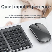 Jomaa Slim Rechargeable Bluetooth Keyboard and Mouse Set for Laptop Computer 2.4G USB Wireless Keyboard and Mouse Combo - Image 2