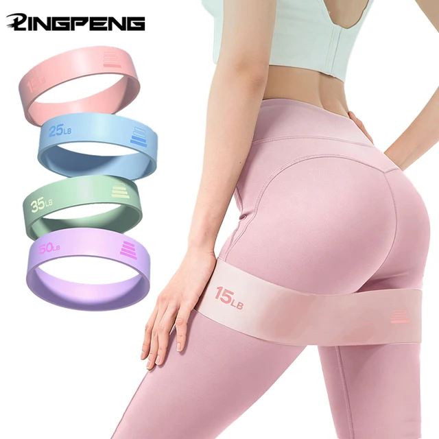 15LB 25LB 35LB 50LB Yoga Elastic Ring Different Level Stretch Strap Yoga Band Elastic Stretch Fitness Bands Buttocks Expansion