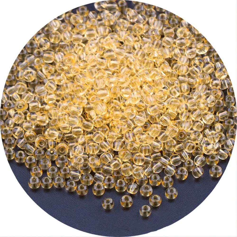 Vibrant Oling Transparent Glass Seed Beads for DIY Jewelry and Accessories