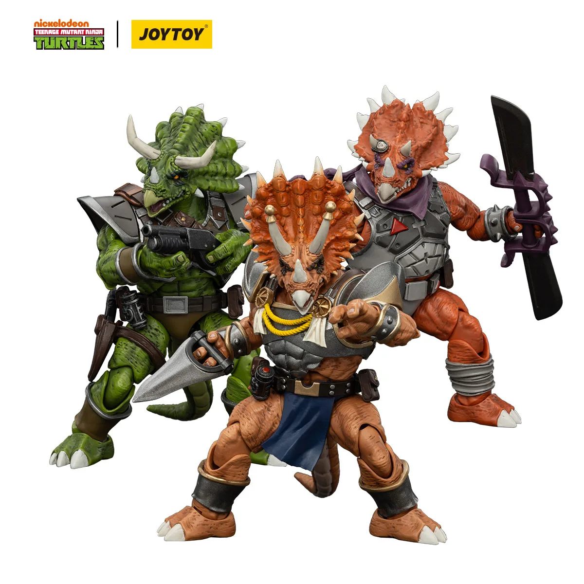 JOYTOY Toys TMNT Captain Zorax & Adjutant Zork & Triceraton