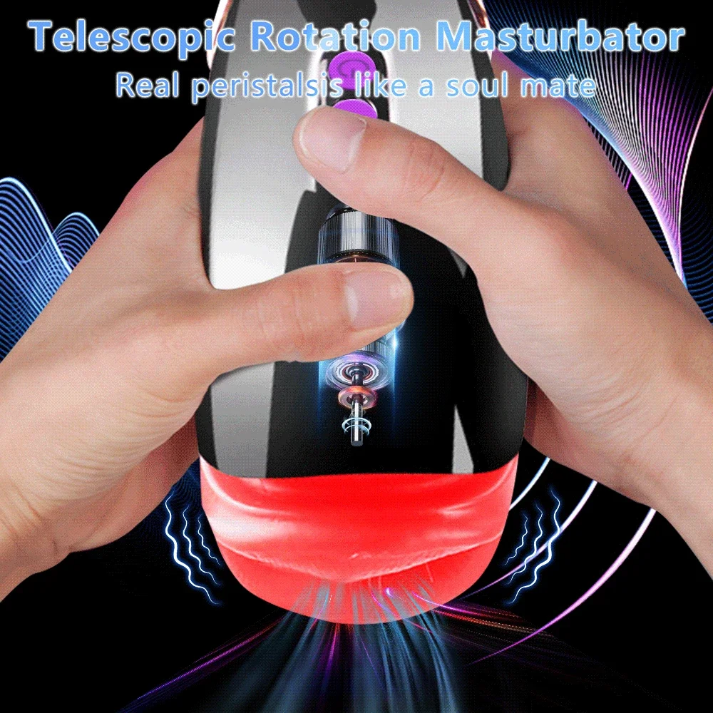 Automatic Male Masturbator for Men Vacuum licking Vibrators Penis Massager Vagina Adult Endurance Trainer Sex Toys for Men Adult