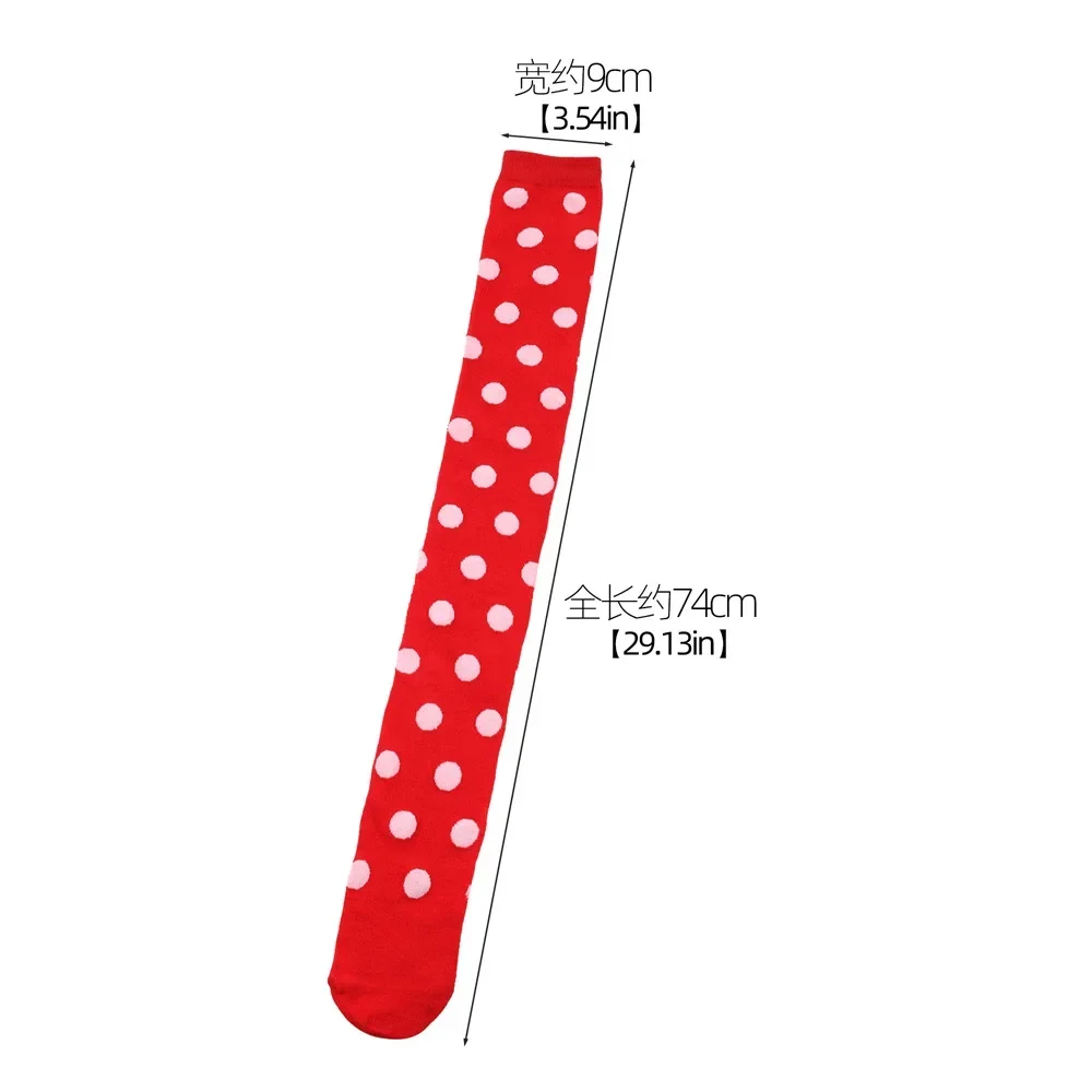 Dot Oberschenkel Hohe Strümpfe Damen Gestreift Damen Mädchen Schwarz Weiß Rosa Lang Über Knie Socken Cosplay Lolita Harajuku Y2k – Detail 31