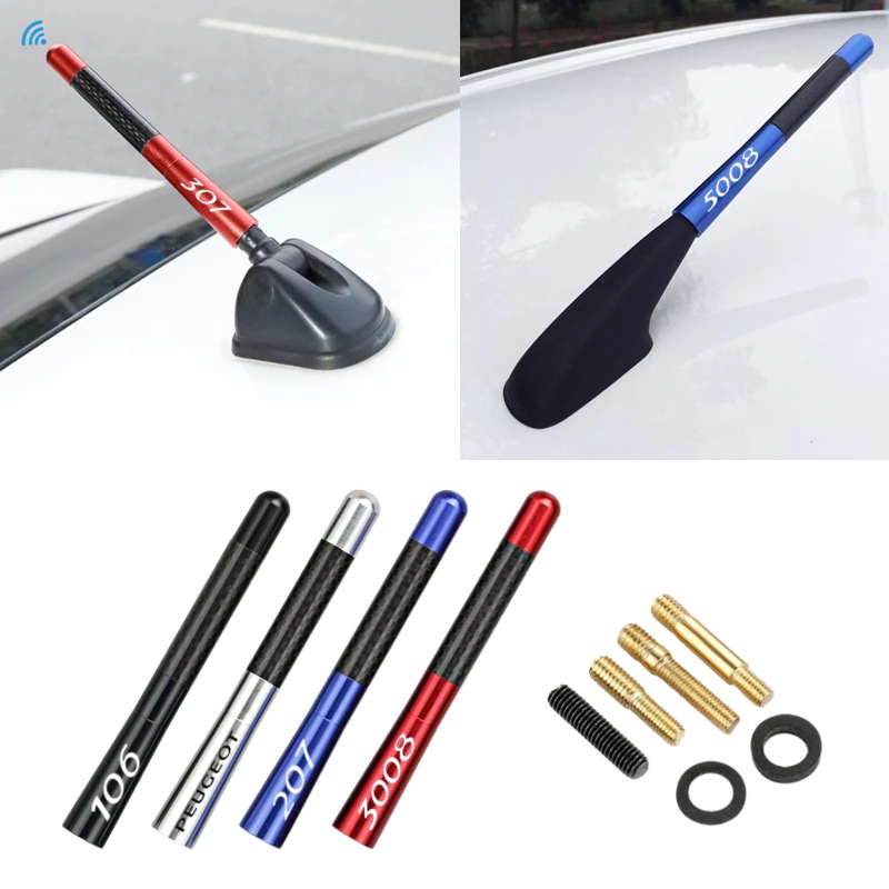 Accesorios de antena de Radio de coche, decoración automática de 12CM para Peugeot Line 2008 3008 5008 106 107 206 207 208 306 307 308| | - AliExpress