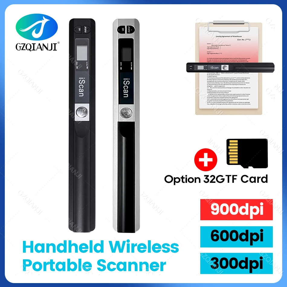 Iscan-a4-scanner-tragbarer-mini-dokumenten-scanner-jpg-pdf-format-bild ...