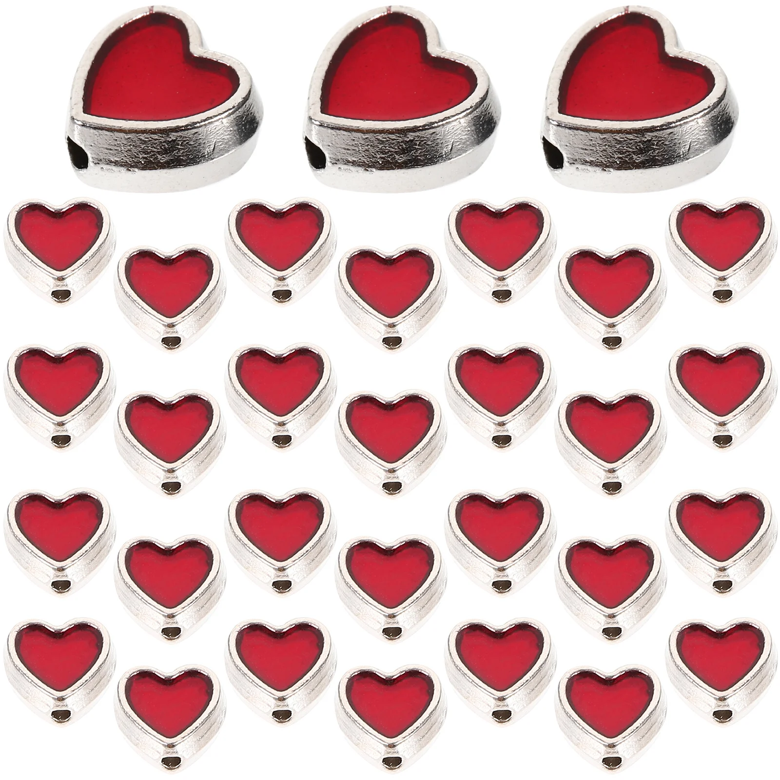 

Бусины в форме сердца, бусины-разделители в форме сердца, магнитные бусины, браслет, ожерелье, серьги, изготовление ювелирных изделий «сделай сам», рукоделие, дом