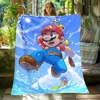 Mario Movie,Game Printed Soft Warm Flannel Throw Blanket.Office Nap Cape,Camping,Outdoors,Bed Sheet,Living Room,Sofa blankets. 2