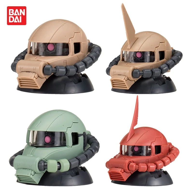 Bandai Genuine Gashapon Mobile Suit Gundam Exceed Model Zaku Head 9 Anime Action Figure Assembly Model Cacha Toys For Boys Gifts Action Figures Aliexpress
