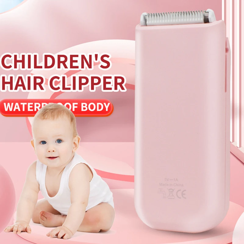 Baby Hair Clipper Electric Rechargeable Quiet Kids Hair Trimmer for Child Grooming Cutting Machine Type-C Charged Waterproof