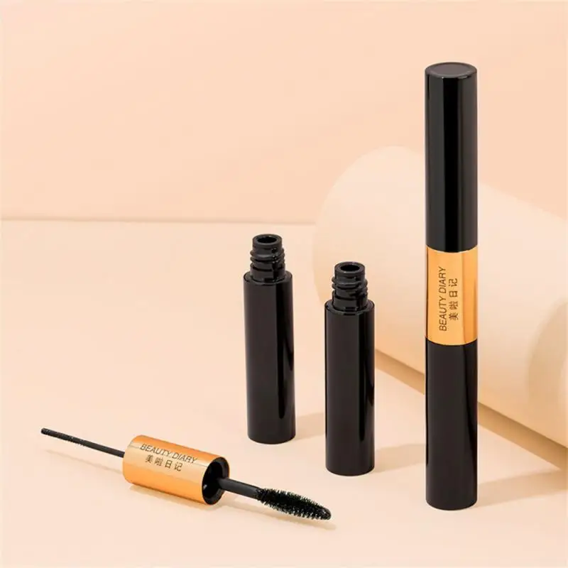 

Double-head Long Curling Mascara Waterproof And Sweat-proof Fine Brush Head Big Eyes Thick And Long-lasting Curling Cosmetics