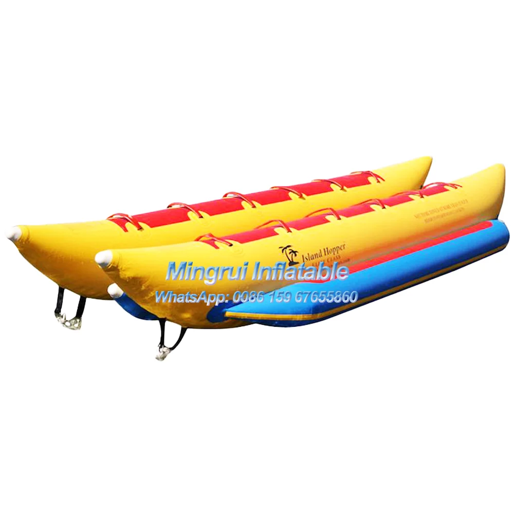 Hot Sale 10 Seat Inflatable Banana Boat Flying Fish Towable Tube Water Park Games hot sale inflatable banana boat toy towable banana boat for water sport game