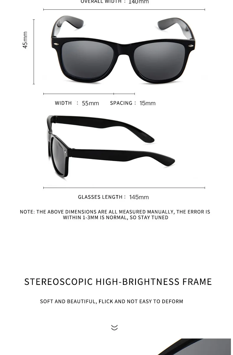 Werbe sonnenbrille im klassischen Stil Unisex Sonnenbrille billige Sonnenbrille – Detail 2