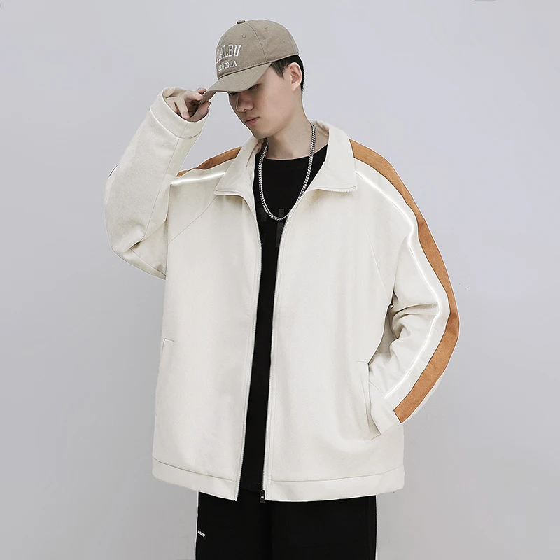 Spring And Autumn Casual Trend Fashion Men'S Jacket 2023 New Solid Color Versatile Casual Loose Men'S Clothing