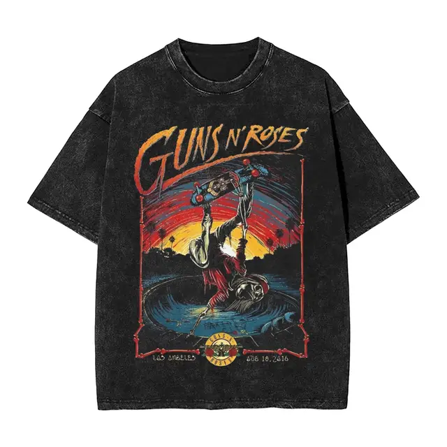 Guns-N Roses Tour T-Shirt Summer 2025 Retro Gothic Rock