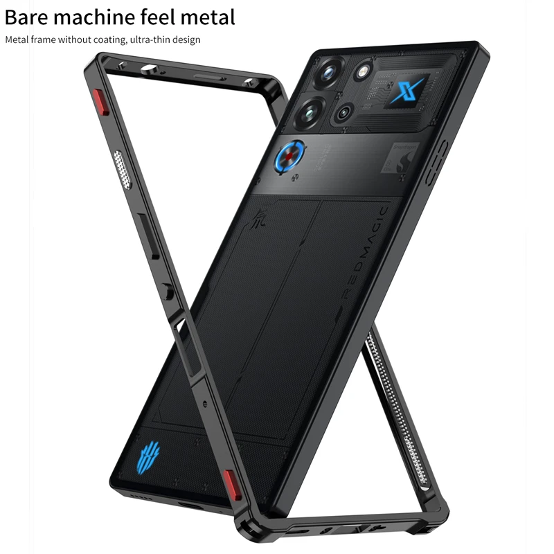 Enhanced Aluminum Alloy Cooling Bumper Case, Metal Frame with Superior Protection