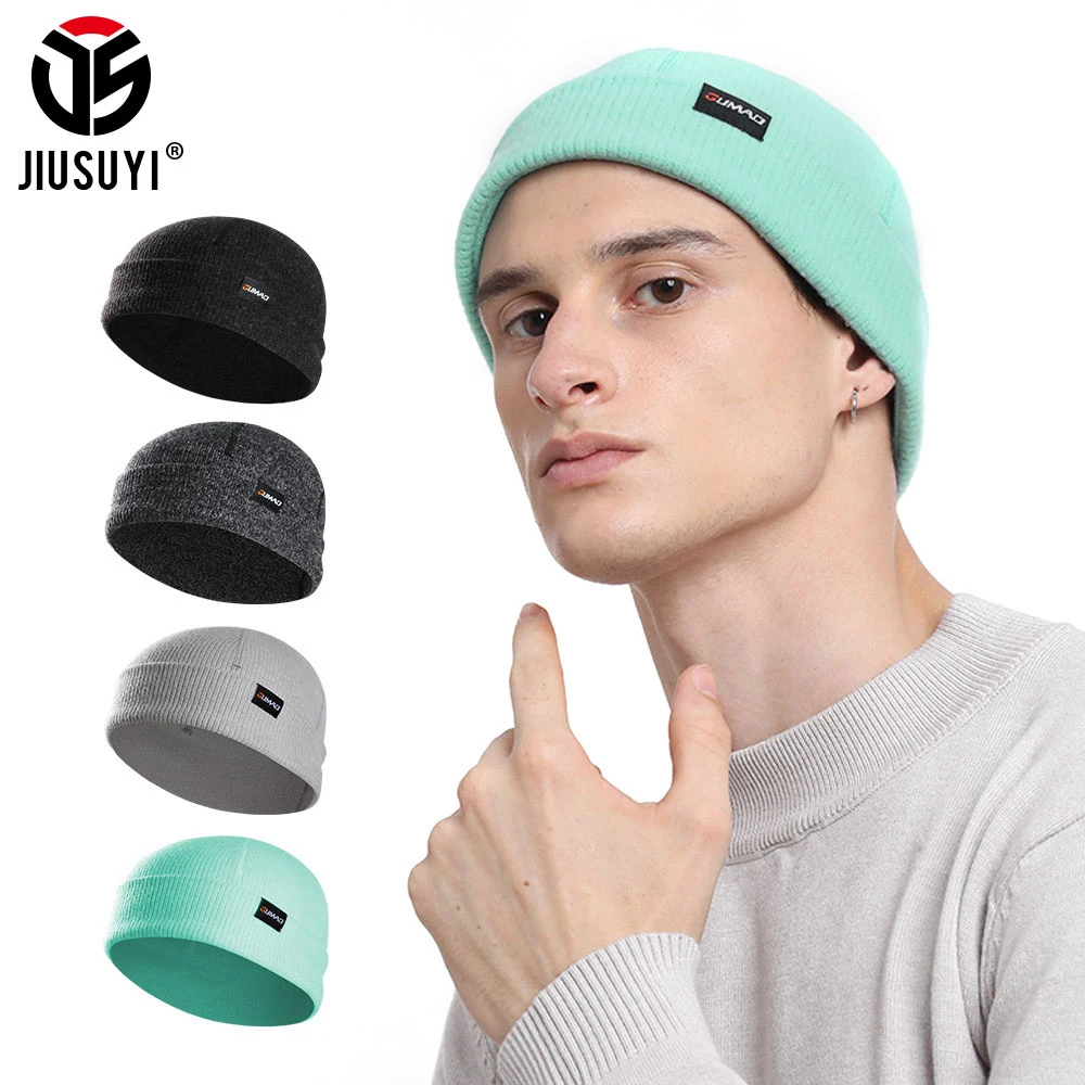 

Winter Warm Beanies Casual Thermal Hip Hop Hat Men Women Knitted Elastic Skullies Caps Outdoor Sports Skiing Running Snowboard