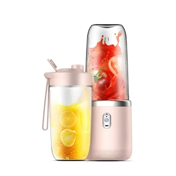 400ML USB Charging Portable Blender Cup, 6 Blades Handheld Juicer with Travel Lid, Ideal for Smoothies, Gym and Outdoor Trips 1