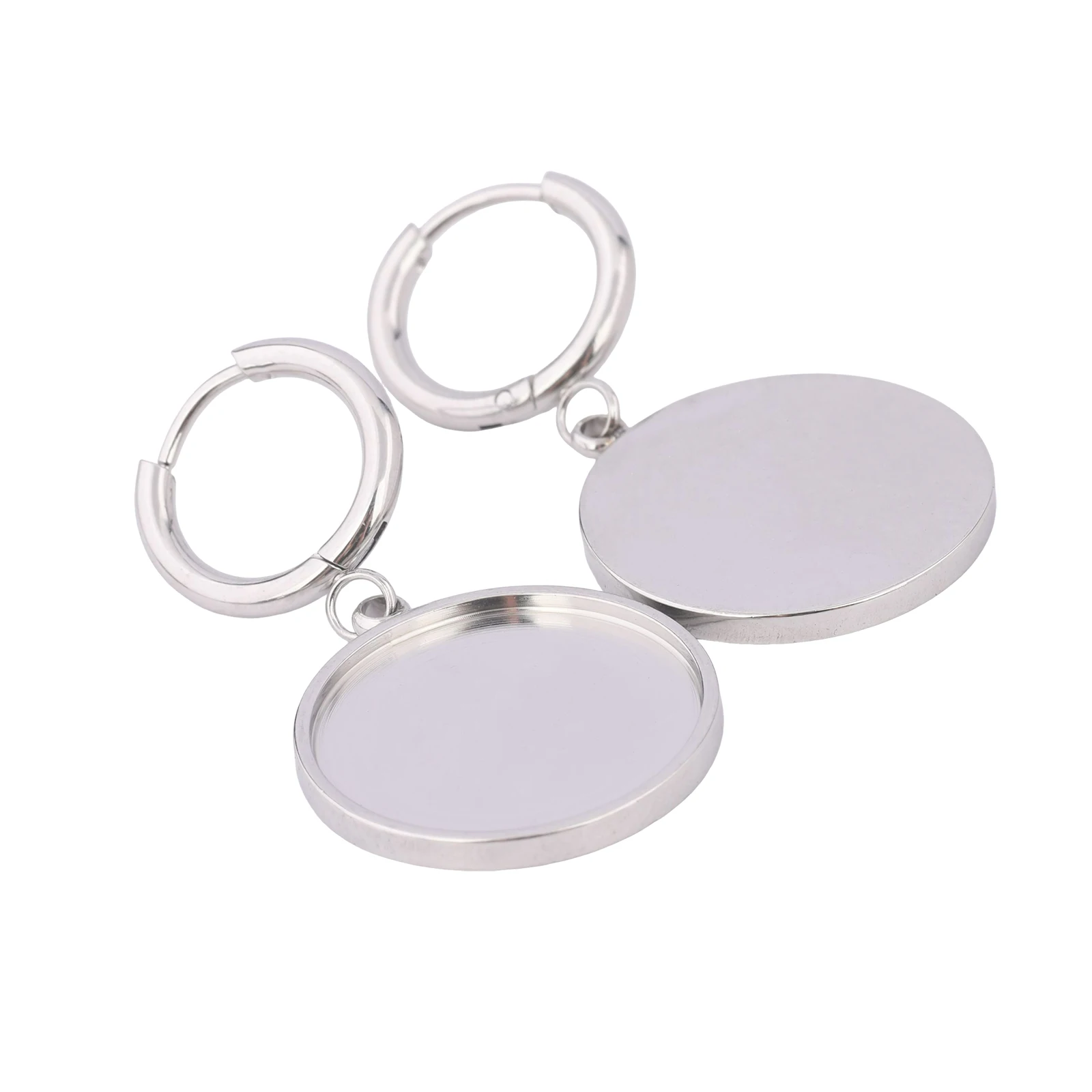 6-Piece Stainless Steel Leverback Earring Blanks