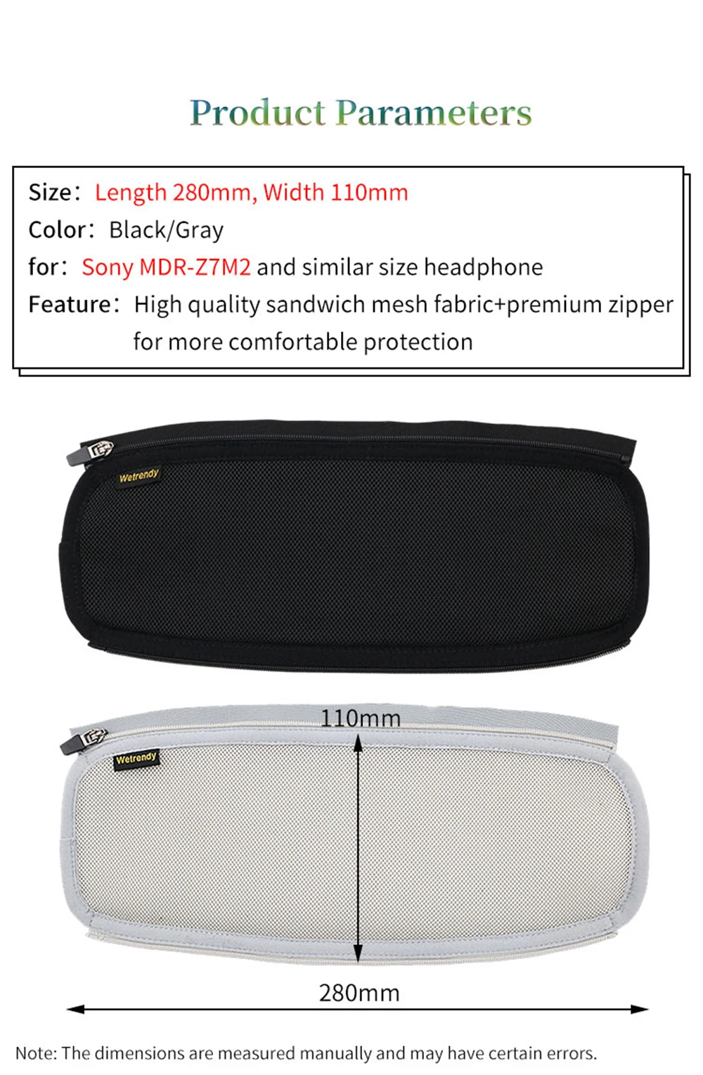 Headphone Head Beam Cover for Sony MDR-Z7M2 Earphone Protective Case Z7M2 Headset Headbeam Sleeve