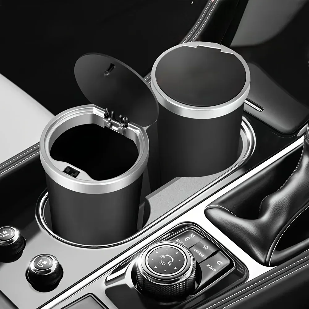 Mini Car Trash Can Cup Holder Leak-proof Odor Blocking Waterproof Garbage Organizer for SUV Sedans Trucks-Car Accessory