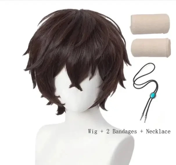 太宰治　コスプレ　ウィッグ　文豪ストレイドッグス 文豪ストレイドッグス 太宰治 コスプレウィッグ - Costowns