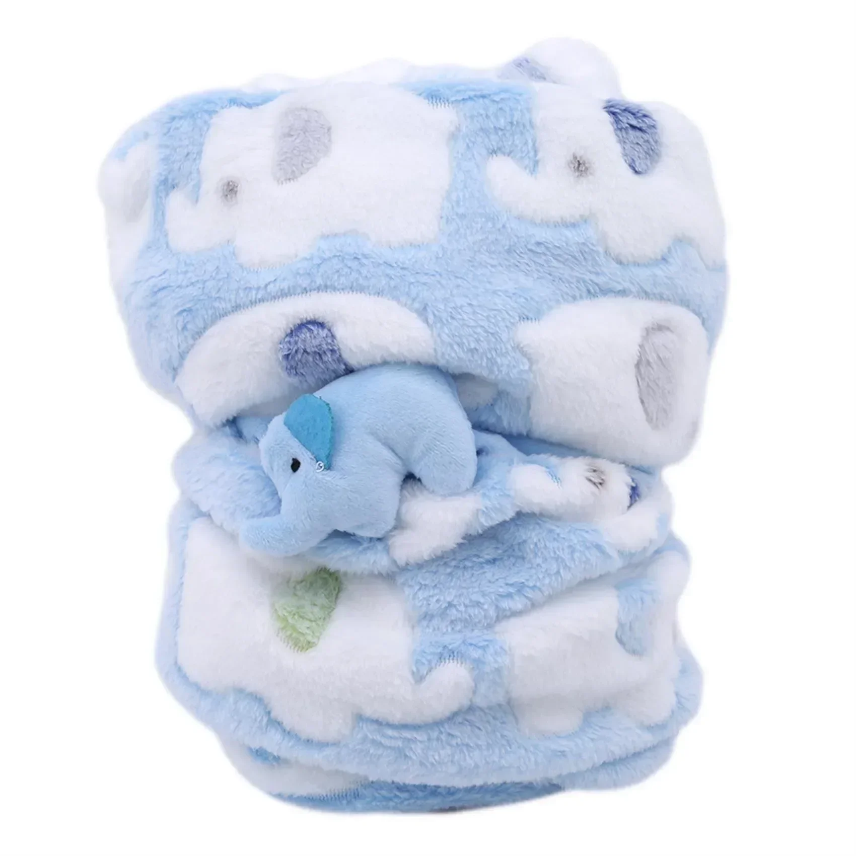 Baby Blanket & Swaddling Newborn Thermal Soft Fleece Blanket Winter Solid Bedding Set Flannel Quilt Infant Bedding Swaddle Wrap