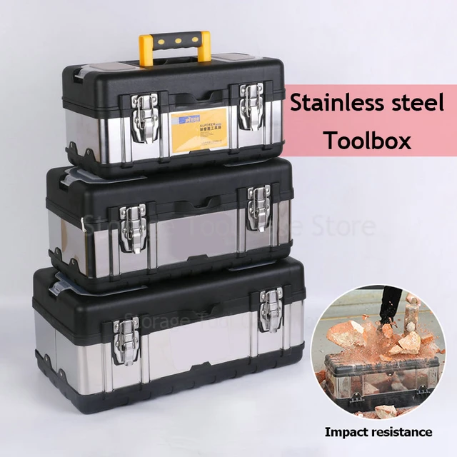 Multi specification tool box storage box Industrial grade toolbox  multifunctional tool storage box Metal portable storage case - AliExpress