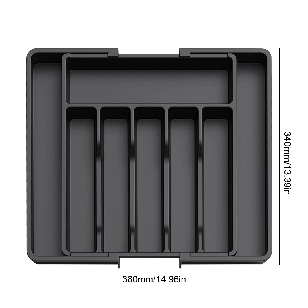Adjustable Flatware Tableware Organizer Silverware Drawer Cutlery Storage Tray for Spoons Knife Utensil Holder Cutlery Organizer