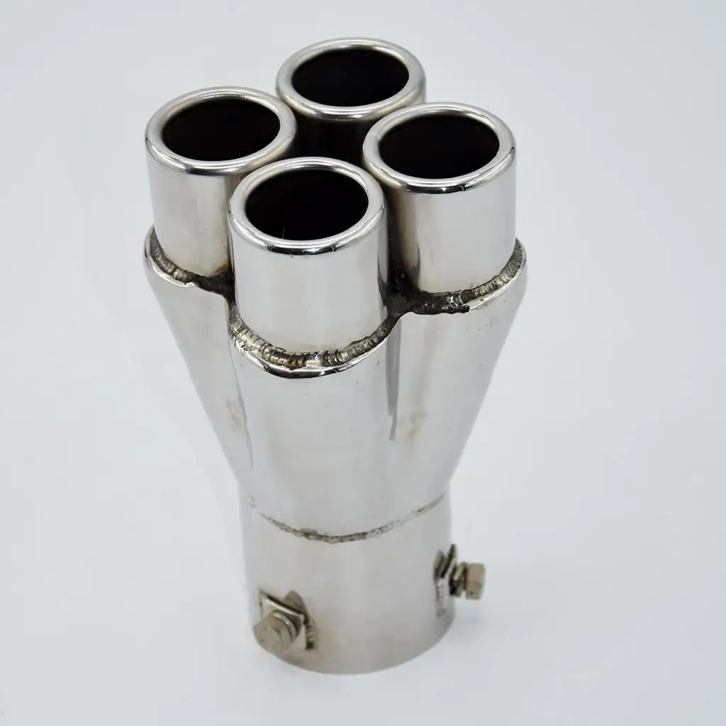 57mm Stainless Steel Car SUV Exhaust Pipe Tail Muffler Tip 155mm