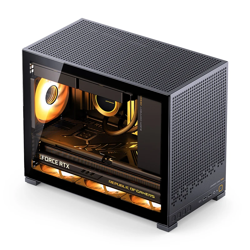 JONSBO D32 STD/PRO Black/White MATX Desktop small case Portable motherboard back to Typr-C 240 water-cooled ITX computer case
