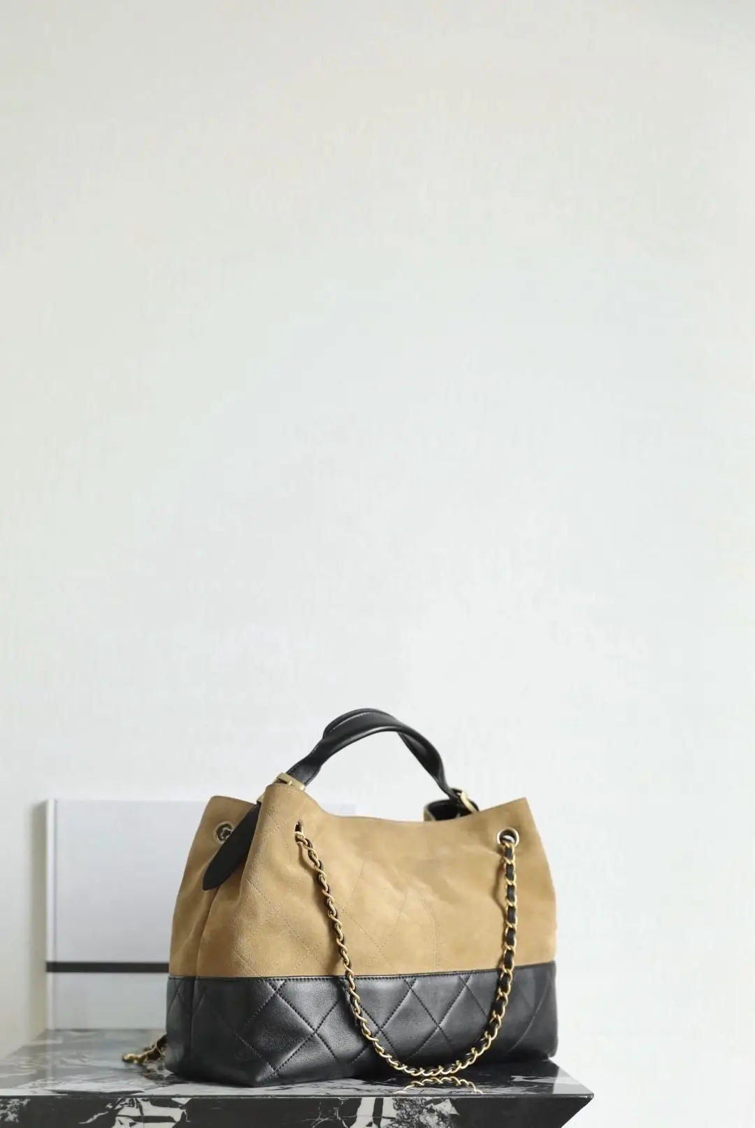 Classic Brown Satchel Bag worn