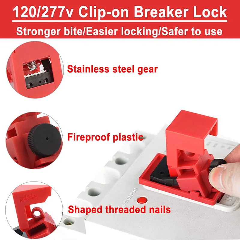 Disjuntor, Loto Tags, Locks Set, 2 Chaves Por Bloqueio, Seguro