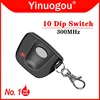 10 Dip Switch 300MHz Linear Multi Code MCS308911 3089 3060 3070 4120 Garage Door Remote Control Replacement Gate Control Opener 1