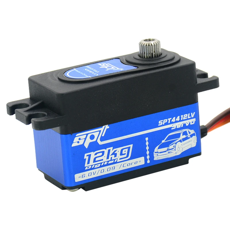 SPT SPT4412LV-320 메탈 기어 쇼트 바디 디지털 서보, 1/10 RC 모델 자동차 드리프트 레이싱, SPT4412LV, 12kg