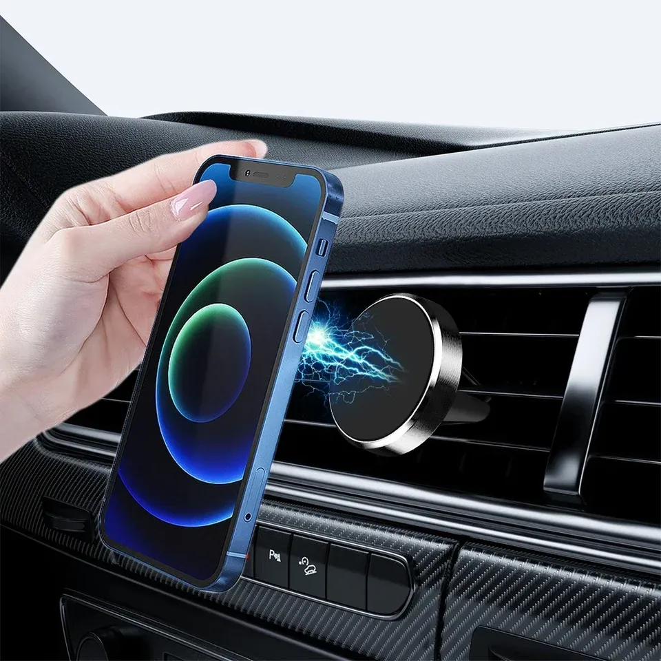 Magnetic Car Phone Holder Mount Air Vent Smartphone Mobile Stand Bracket Cell GPS Support in Car For iPhone Xiaomi Mi Samsung LG