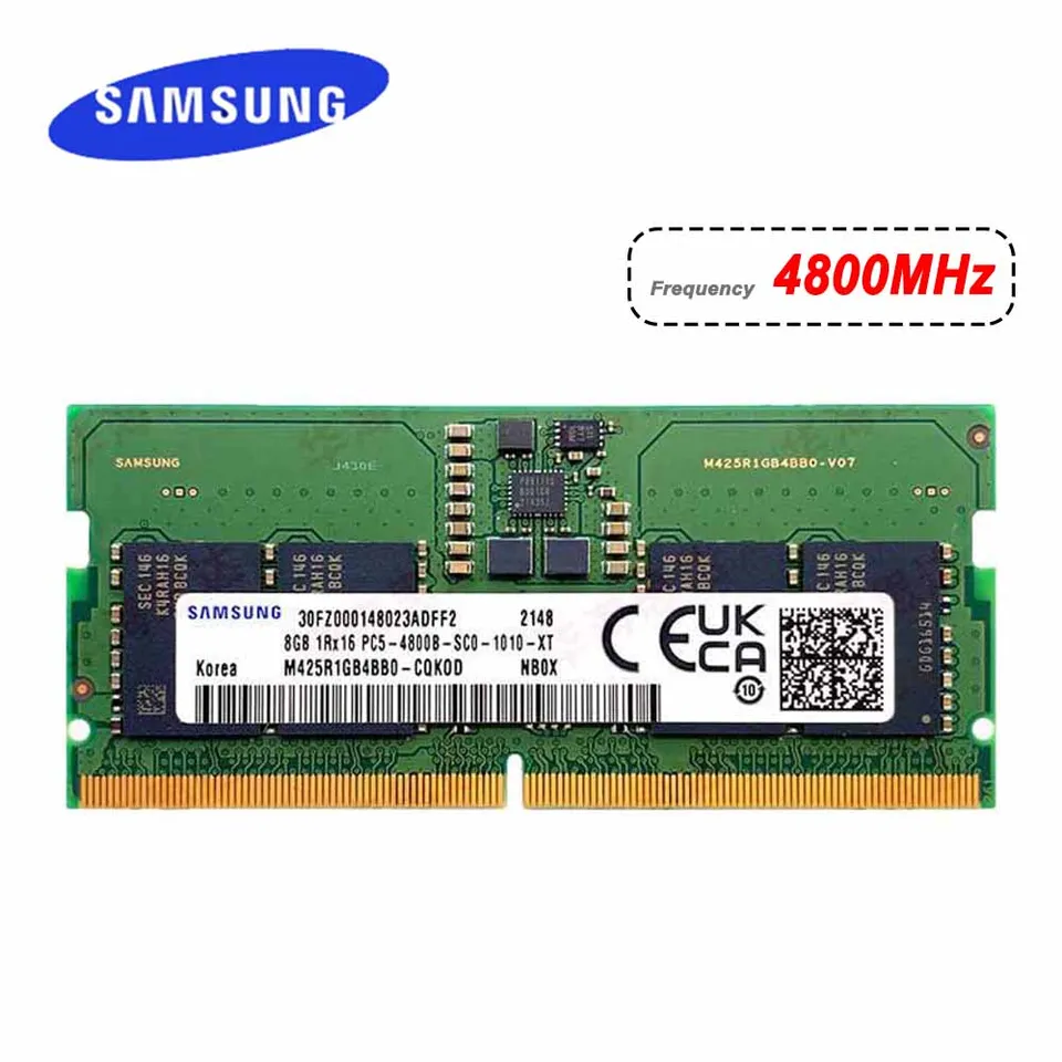 Samsung Notebook DDR5 RAM 8GB 16GB 32GB 4800MHz 5600MHz SO DIMM