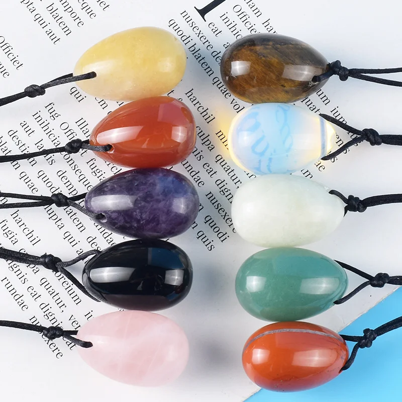 30 X 20 MM Massage Egg Natural Crystal Jade Mineral Yoni Ball Kegel Vaginal Exercise Tool Pelvic Floor Muscle Health Care Women
