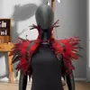Adjustable Feather Shawl Feather Shrug Shawl Cape for Cosplay Party Stage Performance Adjustable Retro Collar Dancer Costume 5