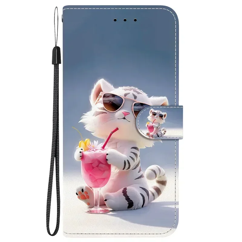 Premium Flip Wallet Leather Case with 3D Pattern and Magnetic Stand - Cute Design 2025 Edition