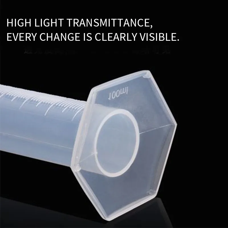 Plastic Measuring Cylinder 100ml Liquid Measuring Cup for Laboratory Supplies Chemistry Instrumen Tools School Lab Supplies plastic measuring cylinder