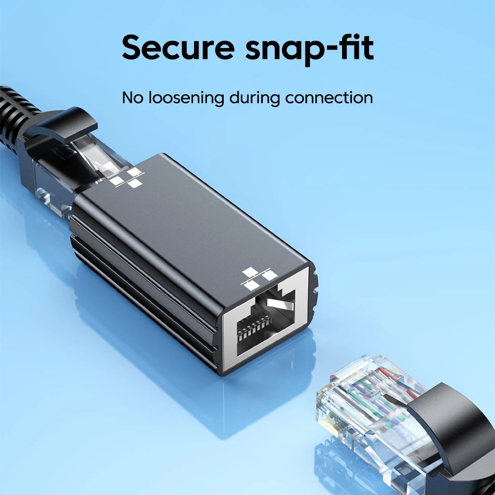 High-Speed RJ45 Gigabit Ethernet Extension Adapter