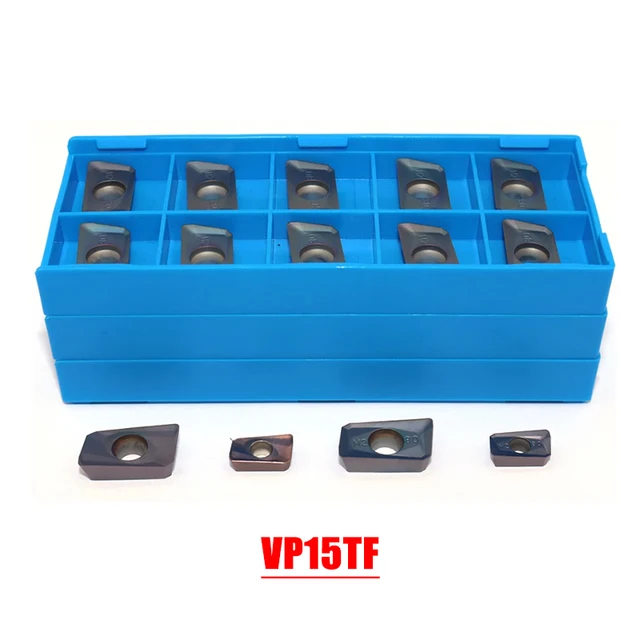 Inserts Carbure Kit Fraiseuse CNC MT2-FMB22 Avec Fraise En Bout 50mm Et 10 APMT1604 - Pour Usinage Lourd Fresa Tonda