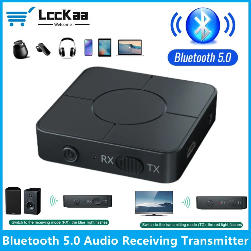 

Wireless Bluetooth 5.0 Audio Receiver Transmitter 3.5mm AUX Jack RCA Dongle Bluetooth Stereo For Car TV PC Headphone Speaker