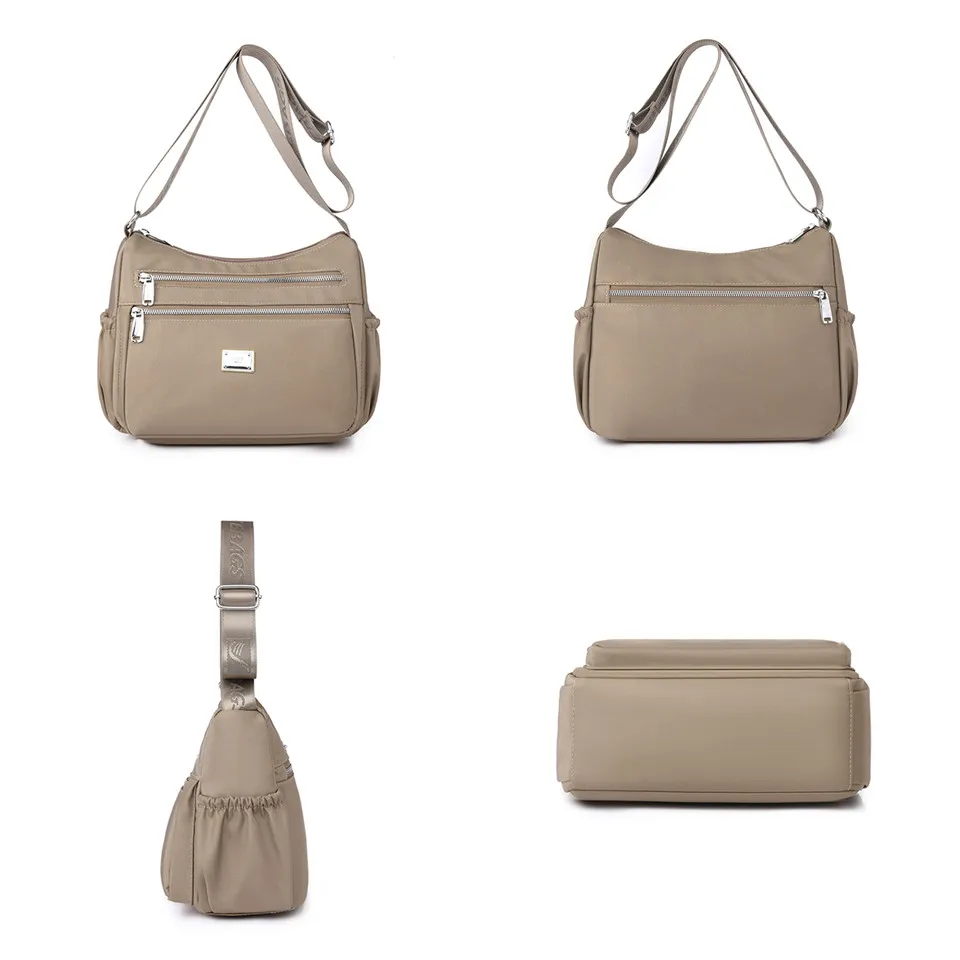 Women leisure Handbags nylon Women shoulder bags Travel tote Casual Solid shopper crossbody bags for women