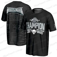 2024 New Arrival Summer Wrestling Match Cody Rhodes ProSphere American Nightmare Flag T-Shirt For Oversized Kids/Adults 2