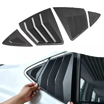 Toyota Camry 9th Gen 2025 Rear Quarter Window Louvers | 4-Piece Set | ABS Matte Black | No-Drill Tape-On Fit | LE XLE SE XSE
