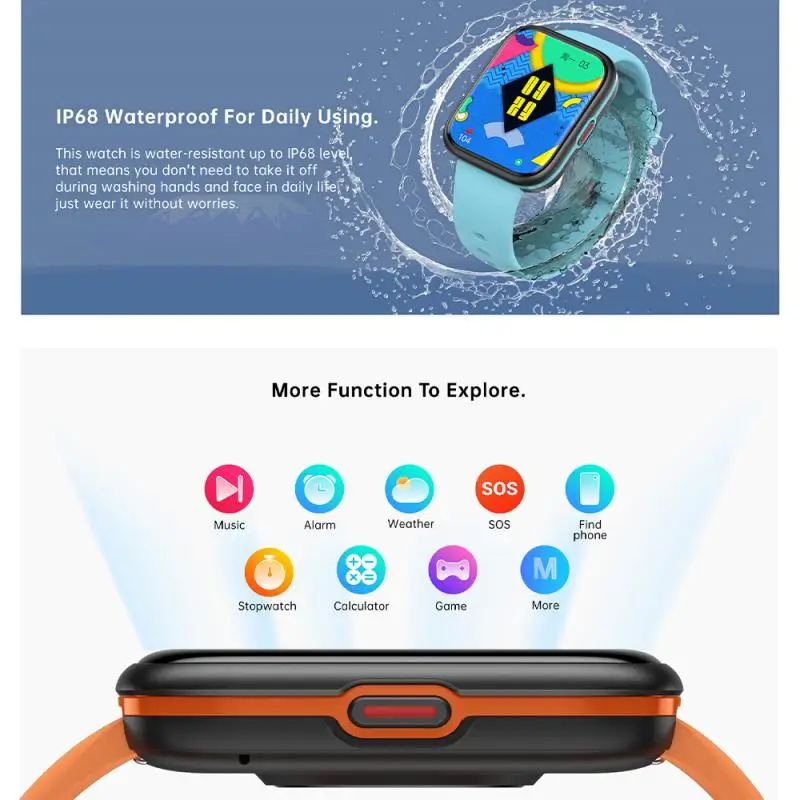 Blackview W10 Ʈ ġ es  ȭ  Ʈġ, 1.69 ġ ȭ, IP68  ɹڼ Ʈ ġ