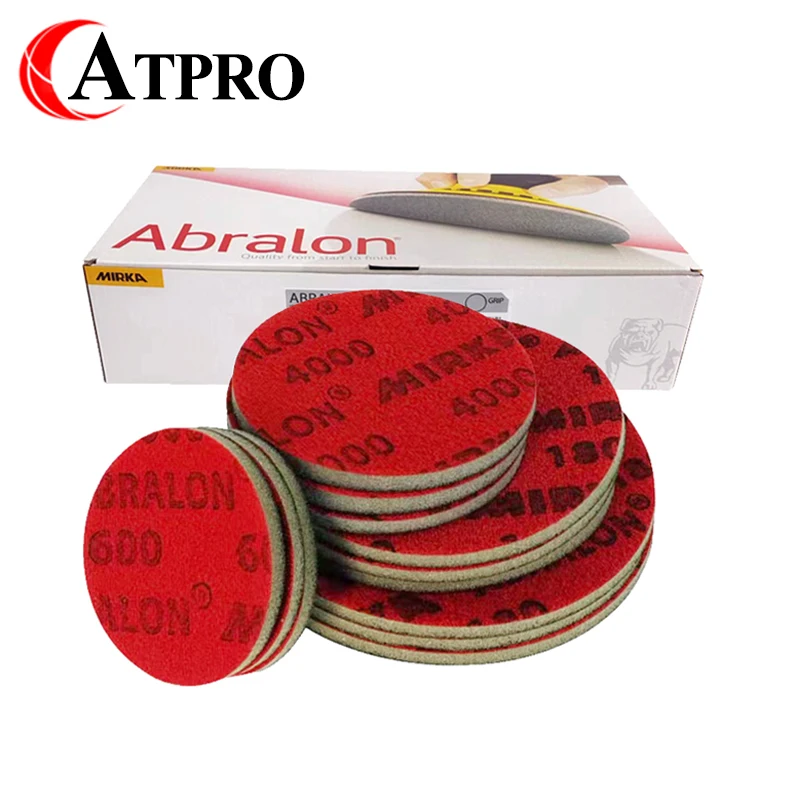 MIRKA Disc Cotton Sandpaper 6" 150MM 5/4/3" 75mm For Bowling Cart Paint Glass Grinding Polishing Abrasives